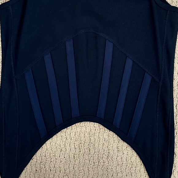 Unisex Dion Lee Navy Corset-Style Tank Top - Picture 8 of 15